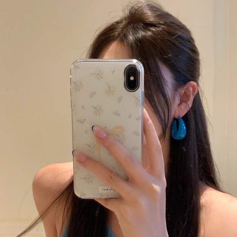 ต่างหูห่วงรูปตัว ค สีกรมท่า สไตล์สวยสำหรับผู้หญิง - รูปที่ 7