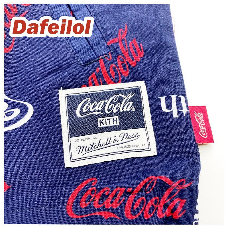 现货KITH COCA-COLA MITCHELL&NESS COKE COACHES 可乐3方联名夹克