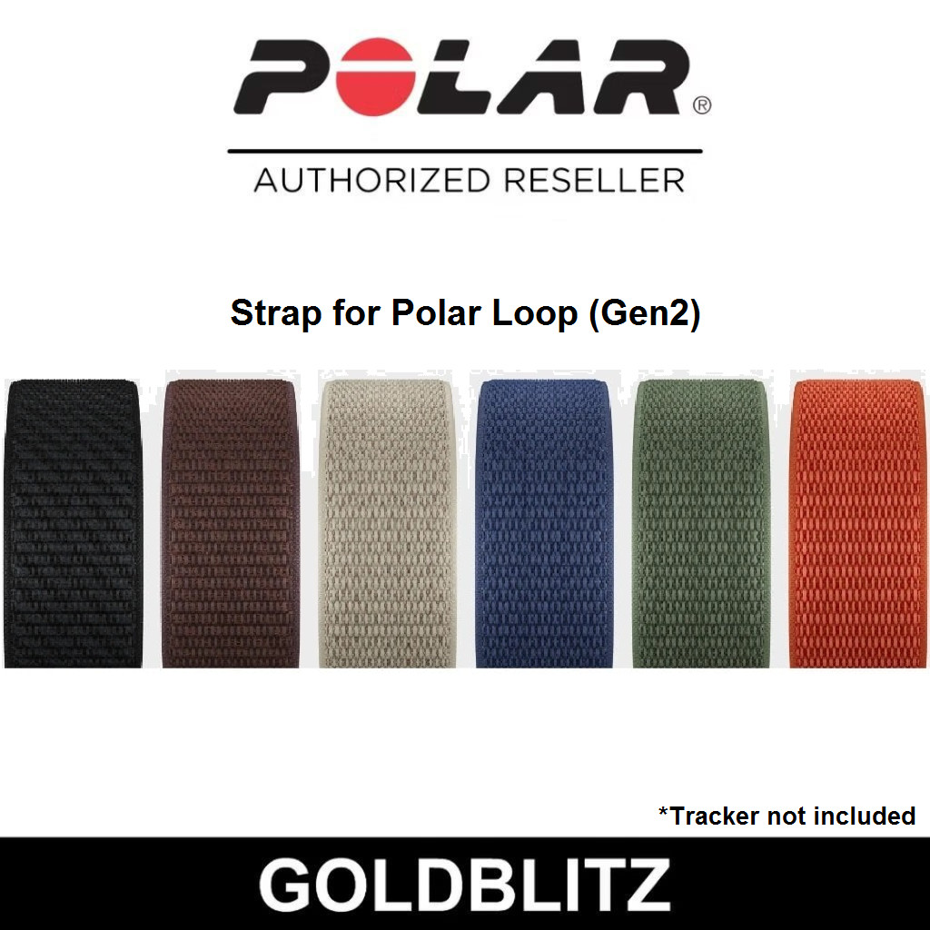 POLAR Loop SoftWeave Band สายรัดข้อมือทดแทน สายไนลอน อุปกรณ์เสริม สายชาร์จหัวเข็มขัด (ไม่รวมเครื่องติดตาม)