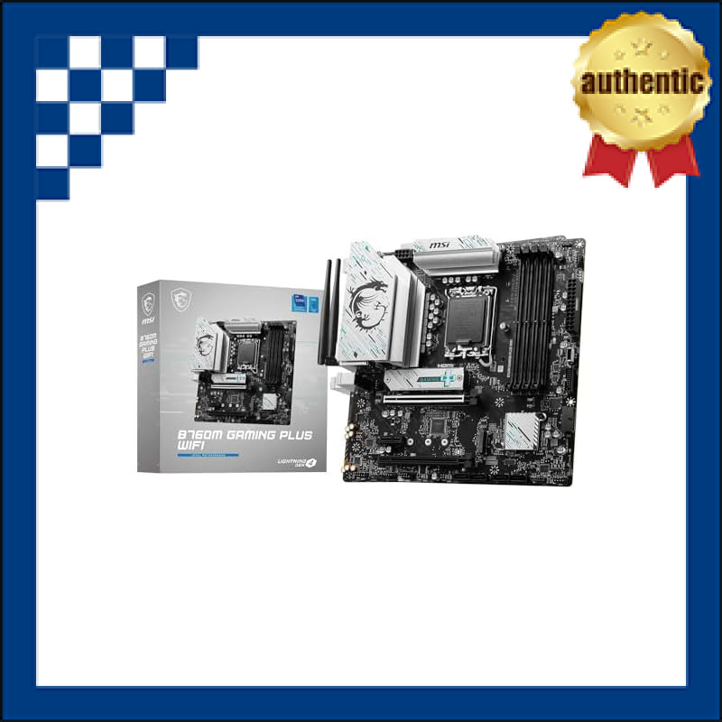 MSI Motherboard B760M GAMING PLUS WIFI for 12th/13th/14th Generation Intel CPUs (LGA1700) DDR5 Micro