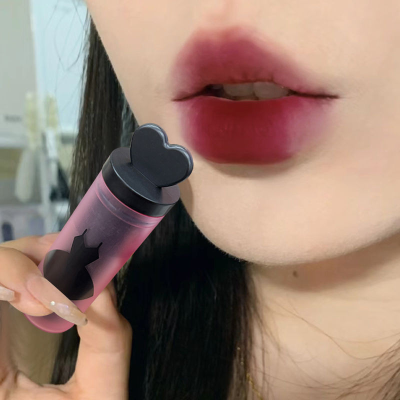 Hot Sale#That's awesome!!Cool Velvet Matte Lipstick Low Saturation Brightening Waterproof Non-Stick 