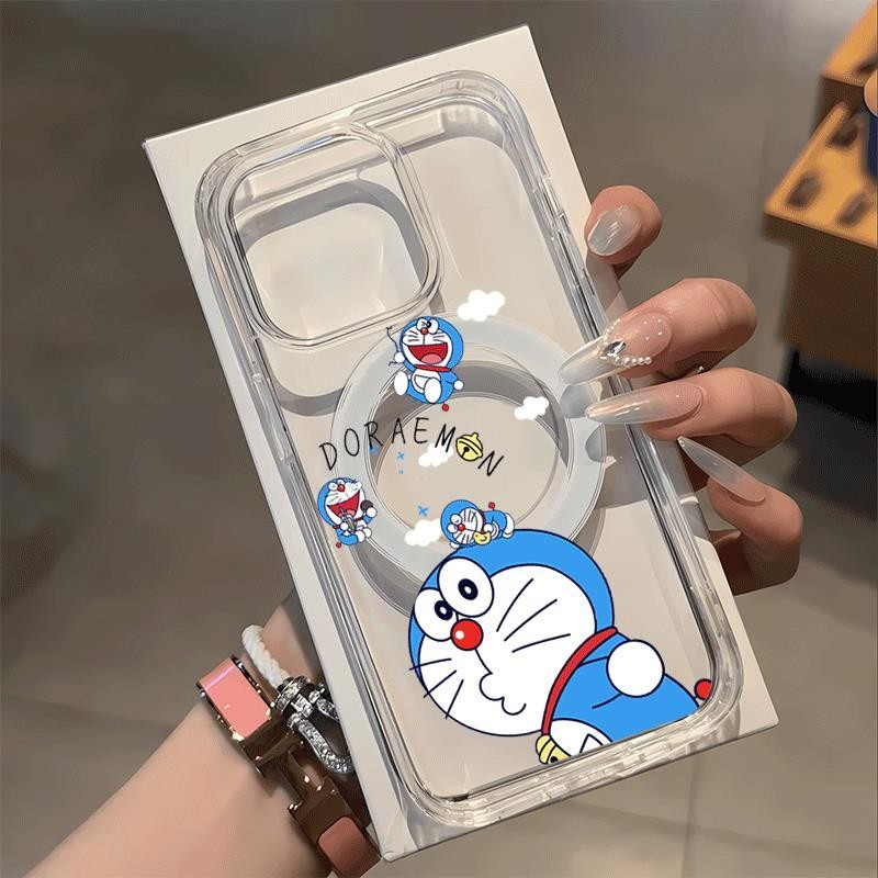 กลับมาแล้ว Doraemon A เข้ากันได้กับ Dream Magnetic Case เคสโทรศัพท์ iPhone Applicies iPhone 16 Pro M