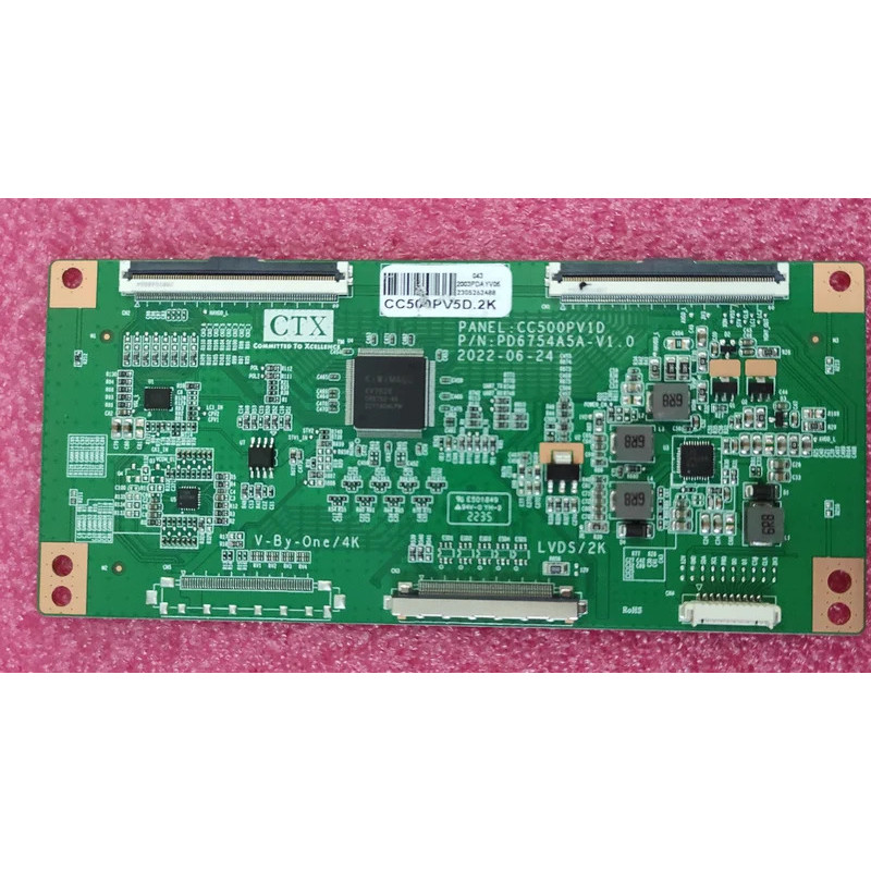 จัดส่งฟรี! 2K CC500PV5D CC500PV1D PD6754A5-V1.0 LED tv T-CON Logic board LVDS inPUT
