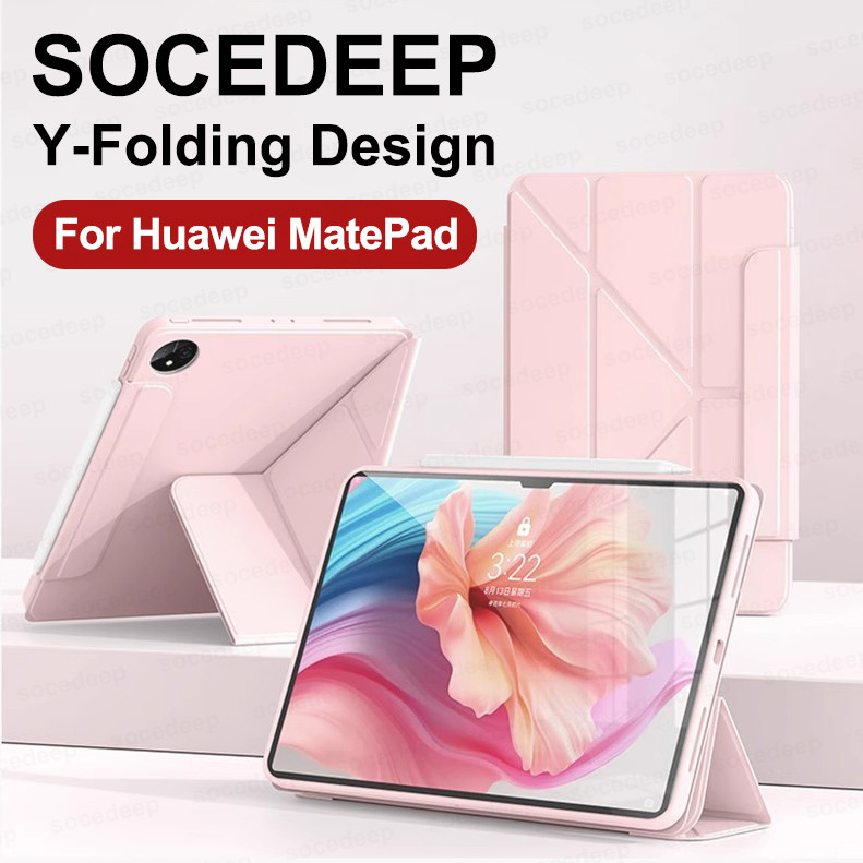 SOCEDEEP สําหรับ Huawei MatePad 11.5 2025 MatePad 11.5S T10 T10S 12X MatePad SE 11 Pro 12.2 2024 Y-พ