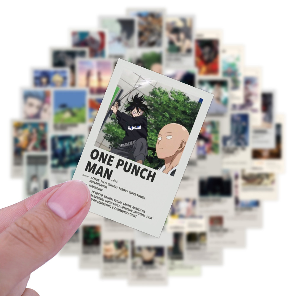 สติ๊กเกอร์สไตล์อะนิเมะผสม (50 ชิ้น) - ตกแต่งน่ารักสําหรับกระเป๋าเดินทาง, ถ้วยน้ําและเคสแท็บเล็ต - รูปที่ 3