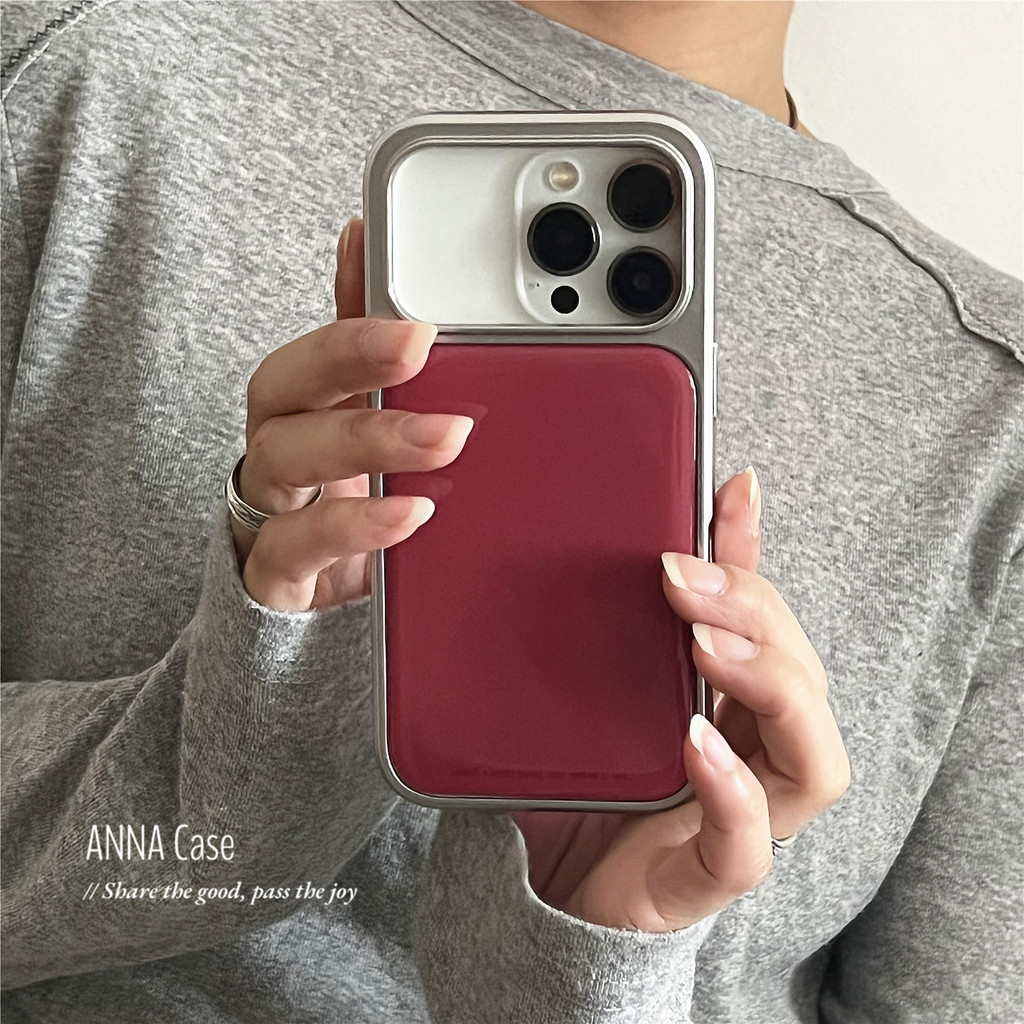 Huiwanju Raspberry powder อีพ็อกซี่ไฟฟ้าเหมาะสําหรับ iPhone17promax เคสโทรศัพท์มือถือ iphone17 niche 15pro ใหม่ 14 รวมทุกอย่าง 16promax เคสป้องกันป้องกันการตก ราคาถูก Shopee Lazada