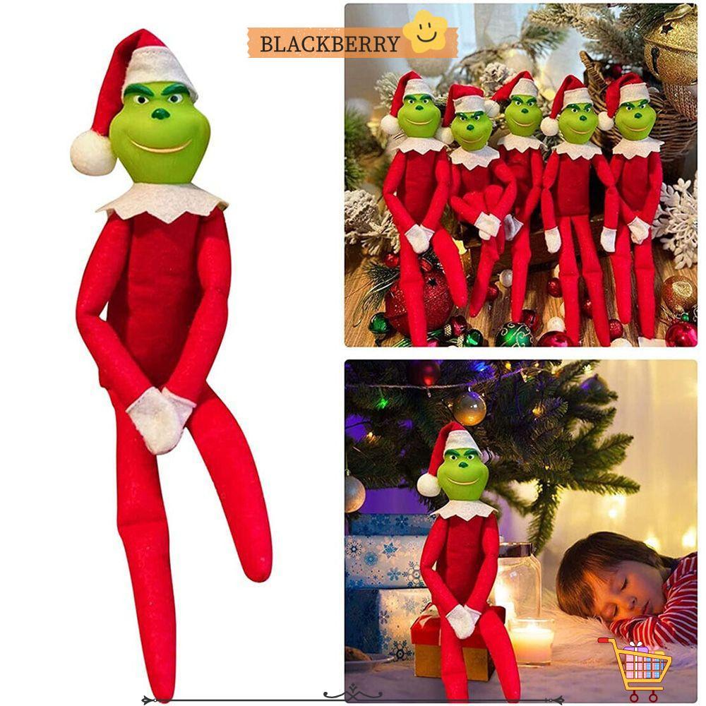 BLACKBERRY ตุ๊กตาผ้ากํามะหยี่ของเล่นเครื่องประดับบ้านของเล่นตุ๊กตา Grinch ตุ๊กตา