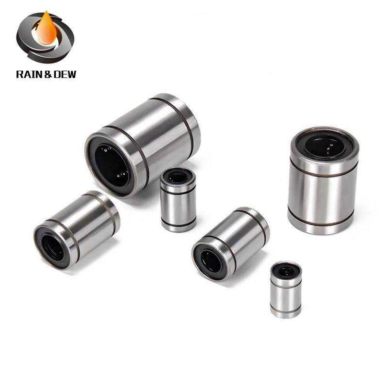 LM8uu LM8luu Linear แบริ่งสีดํา Chrome Plated Rod Bushing สําหรับ 100 3D เครื่องพิมพ์ Prusa I3 Mk3S 