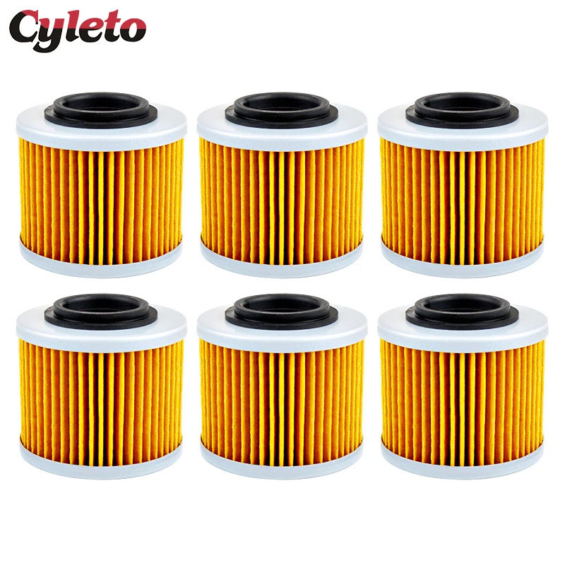 2/4/6 ชิ้นกรองน้ํามันรถจักรยานยนต์สําหรับ BMW F650 Funduro F650CS F650GS Darker F650ST G 650 Xchalle