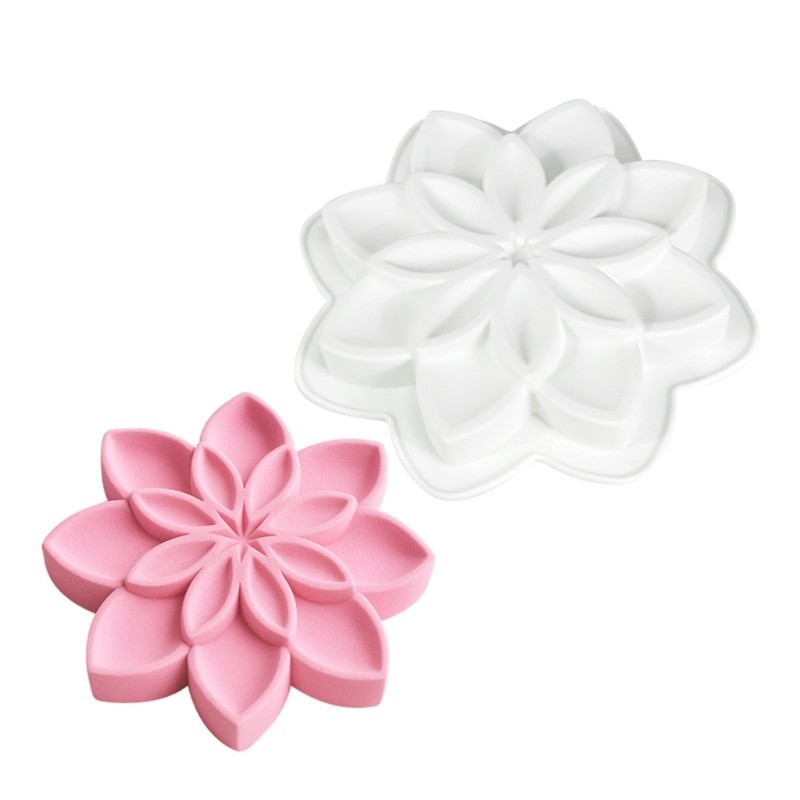 Cc Grade Molds Jasmine Flower Shape สําหรับเบเกอรี่พลาสเตอร์ตกแต่งทนความร้อนนํากลับมาใช้ใหม่ได้