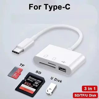 otg card reader เครื่องอ่านการ์ด SD / TF / USB การ์ดกล้อง แฟลชไดรฟ์ เครื่องอ่านการ์ดสําหรับพอร์ต USB-C / TYPE-C อะแด