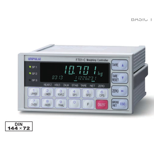 F701P ญี่ปุ่น UNIPULSE Yonepas F701C เครื่องชั่งน้ําหนักจอแสดงผลเครื่องมือบรรจุภัณฑ์ด้วยตนเองเชิงปริ