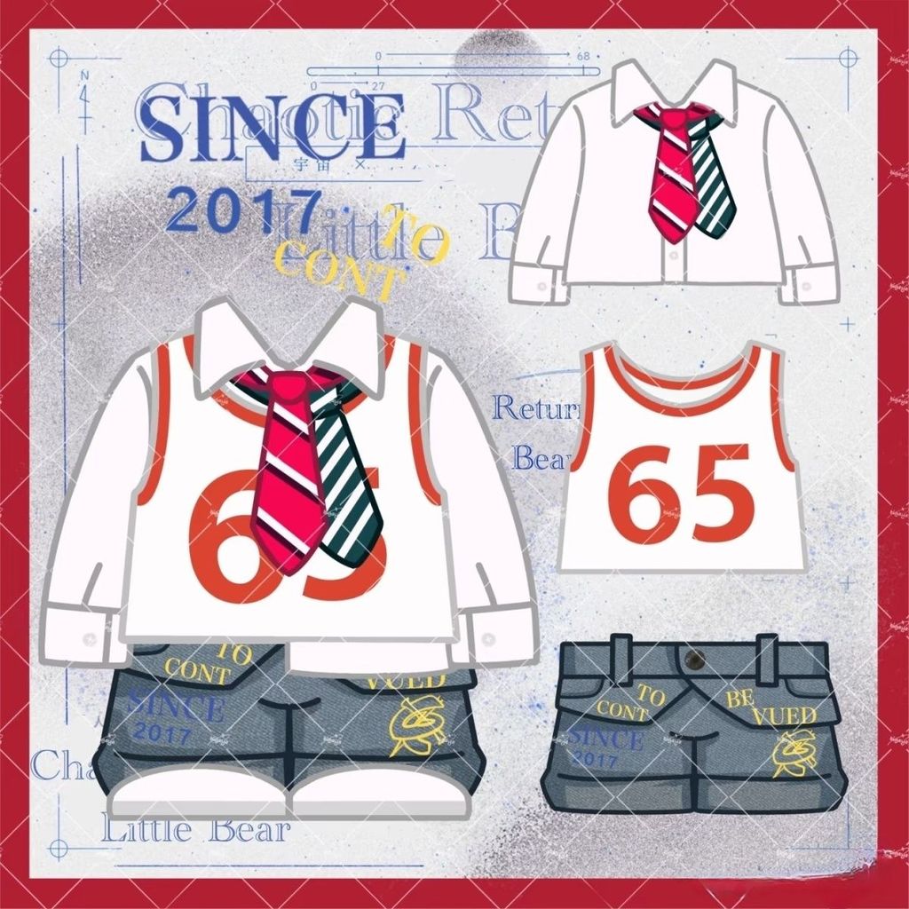 เสื้อผ้าเด็ก Ziyu Ezhou Concert ขนาด 20 ซม., ผ้าฝ้ายน่ารักสำหรับตุ๊กตา และของสะสม