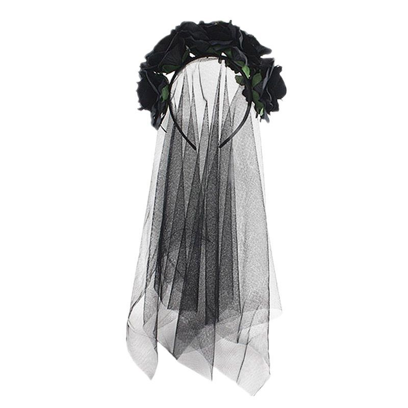 Veil กิโมโนโบว์โกลิก สไตล์เรโทรวินเทจ สีดำ