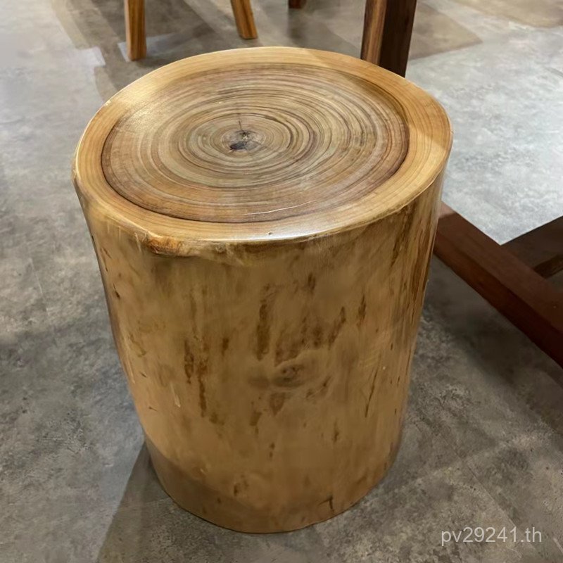 Stump ฐานขนาดใหญ่นั่งสตูล Stump ขาตั้งดอกไม้โต๊ะกาแฟ Stump Camphor ไม้ Log สตูลรากแกะสลักไม้ Stump ไ