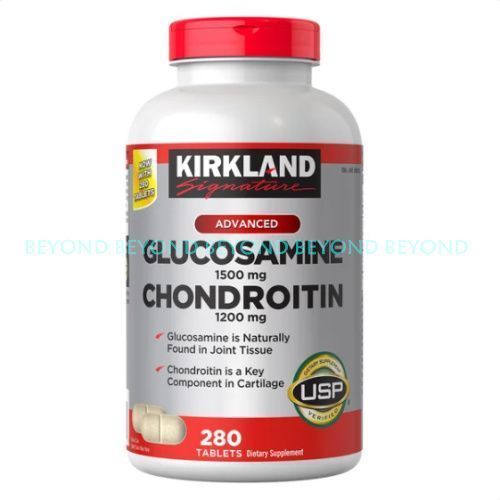 คลังสินค้าพร้อม Kirkland Kirkland Amino Glucose Vitamin Chondroitin 280 แคปซูล คลังสินค้าทัณฑ์บนจุด 
