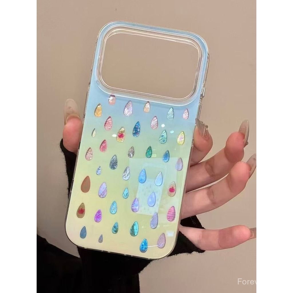 เคสโทรศัพท์เหมาะสําหรับiPhone 7 8 X XS XR XSMAX 11 12 13 14 15 16 17 Pro max Plus Airสี Raindropกันก