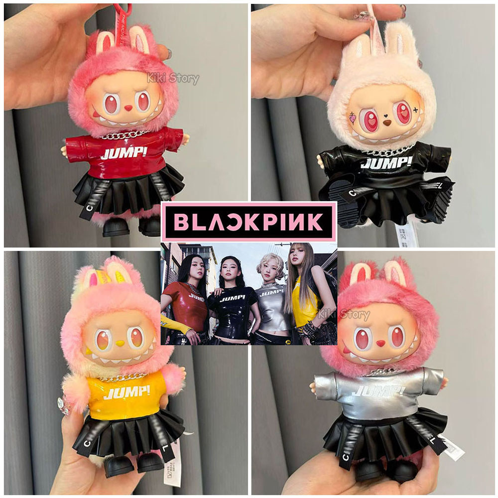 15 ซม./17 ซม.Labu ตุ๊กตา Blackpink เสื้อผ้า Deadline คอนเสิร์ต JUMP หนังเสื้อยืดชุด Jennie Lisa Jisoo Rose Coat กระโปรง