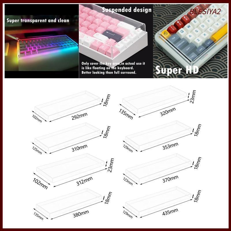 [เบลเซีย2] ฝาครอบกันฝุ่นคีย์บอร์ดอะคริลิคป้องกันกันน้ําเคสใสสําหรับ 60/61/64/HHKB