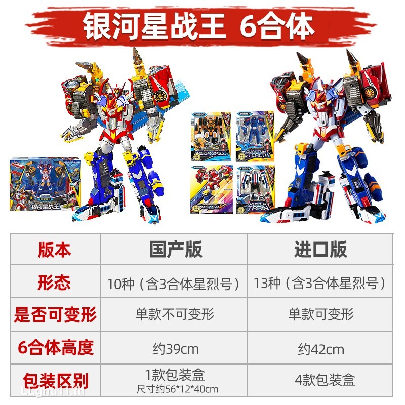 รุ่นนําเข้า TOBOT TOBOT Galaxy Detective เวอร์ชั่นเกาหลี TOBOT Sonic Thunder Star Lie Three-Fit Tran
