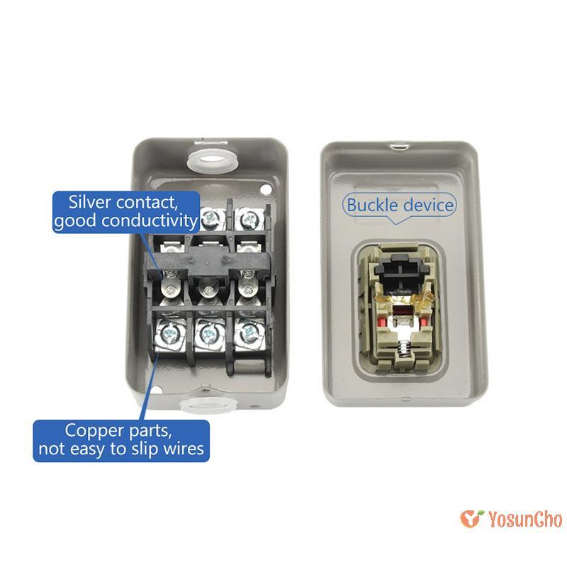 YosunChoker] สวิตช์ปุ่มสตาร์ท AC380V สามเฟส BS211B BS216B BS230B Motor Control Start Stop Switch ใหม