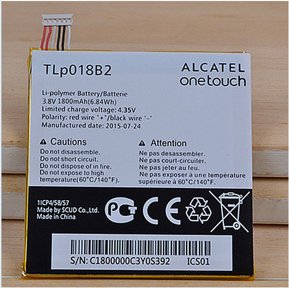 Alcate S820 P600 P606 P606T TLP018B2 แบตเตอรี่โทรศัพท์มือถือกระดานไฟฟ้า