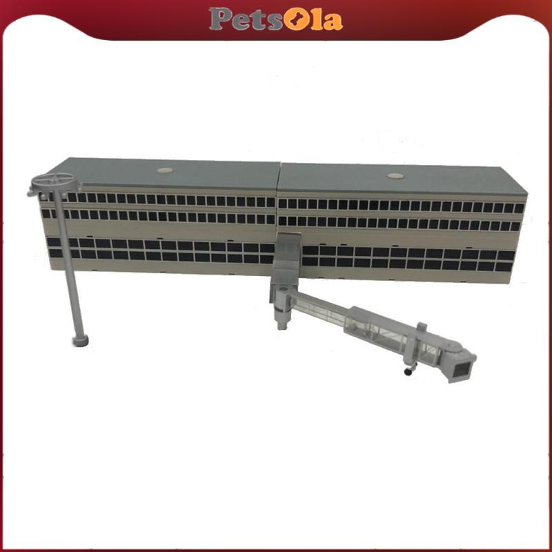 [PETSOLA] 1:400 ฉากสนามบินจําลองสะพานผู้โดยสารศิลปะแสง.-Nr005 โมเดล DIY