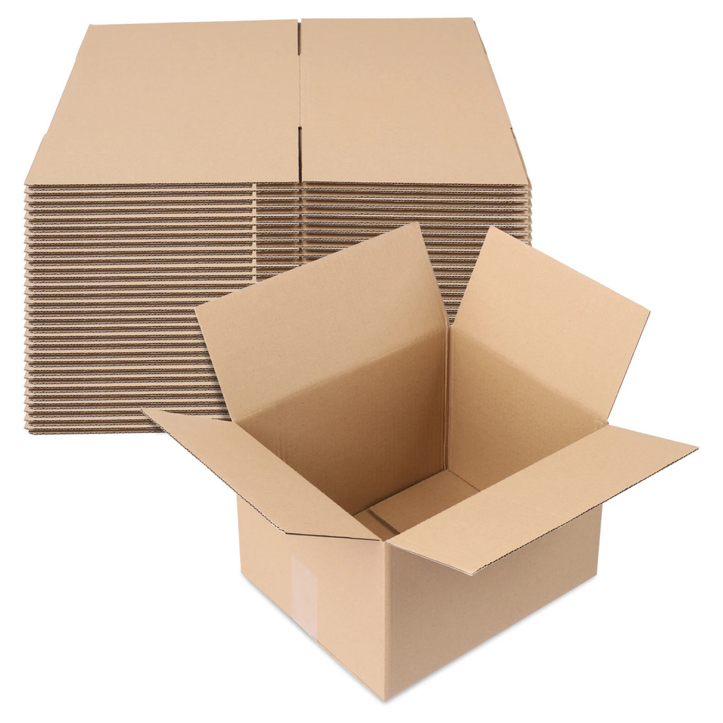 Moving Boxes Medium 12"l X 10"w X 8"h , 50 - แพ็ค | บรรจุกล่องกระดาษลูกฟูกบรรจุ , การจัดเก็บการจัดส่