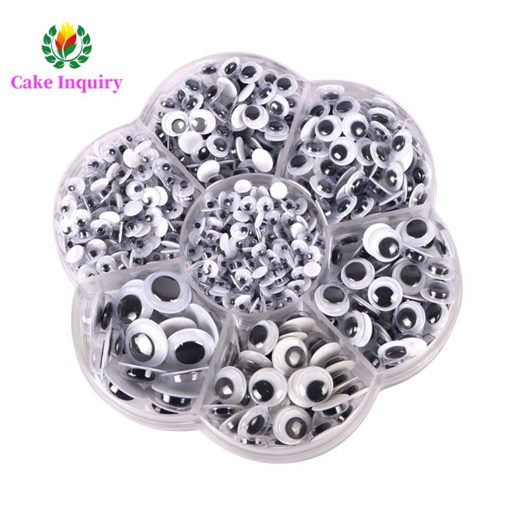 SAHRAI Self-adhesive Moving Eyes อุปกรณ์เย็บผ้าเด็กของเล่นเด็ก Handmade Googly Wiggly Eyes Crafting 