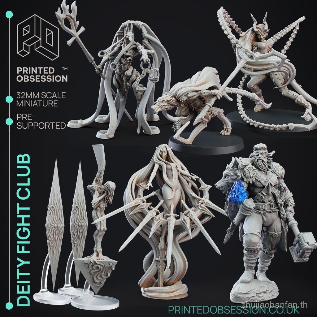 Gods Club Elixtri Scott Cruise Dungeons and Dragons dnd Running Team Board Game Chess Piece Model