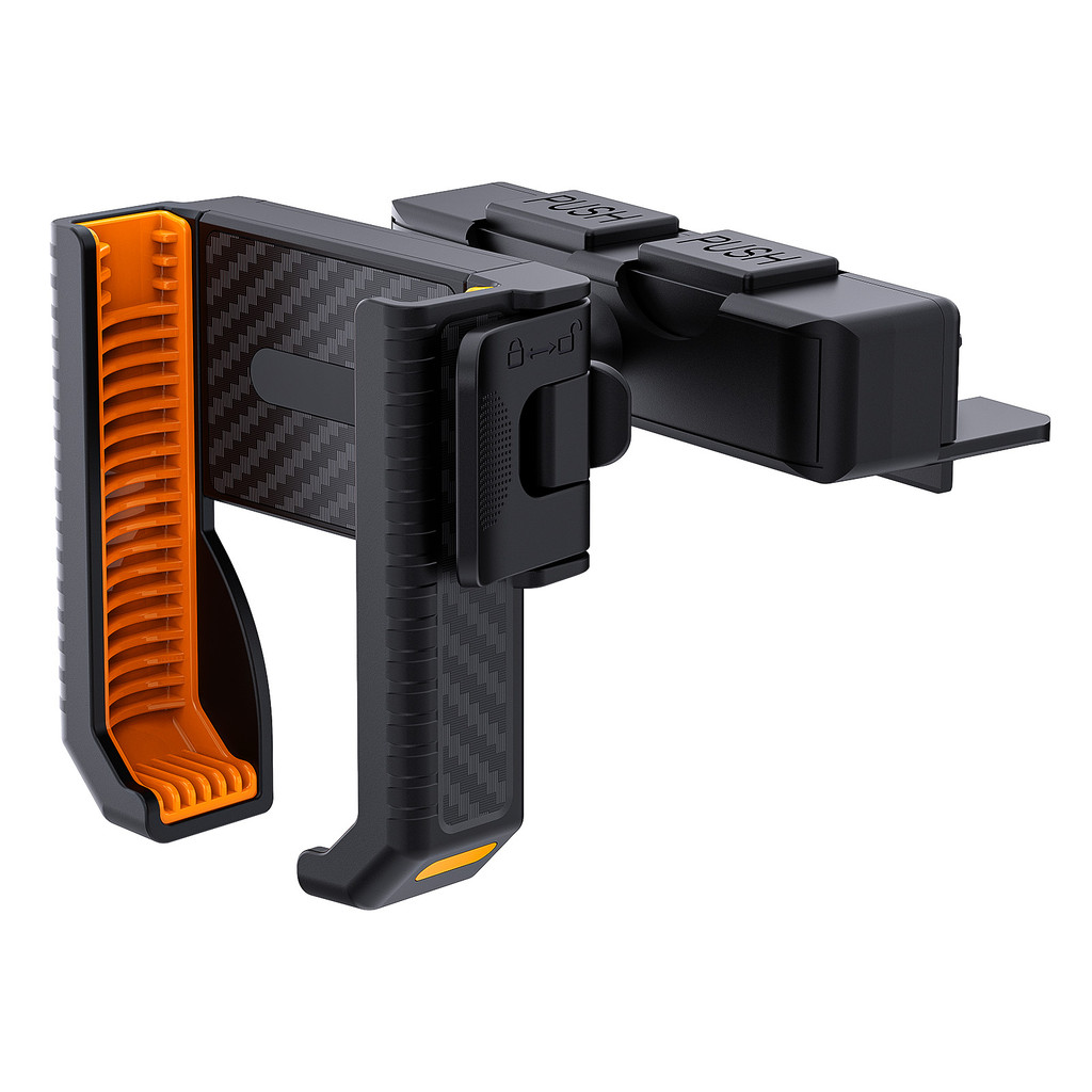 หมุนได้ 360 องศา Universal Car CD Slot ขาตั้งโทรศัพท์ One-Touch Release ที่วางโทรศัพท์ในรถยนต์สําหรับ IPhone 12-16 Pro Max Samsung