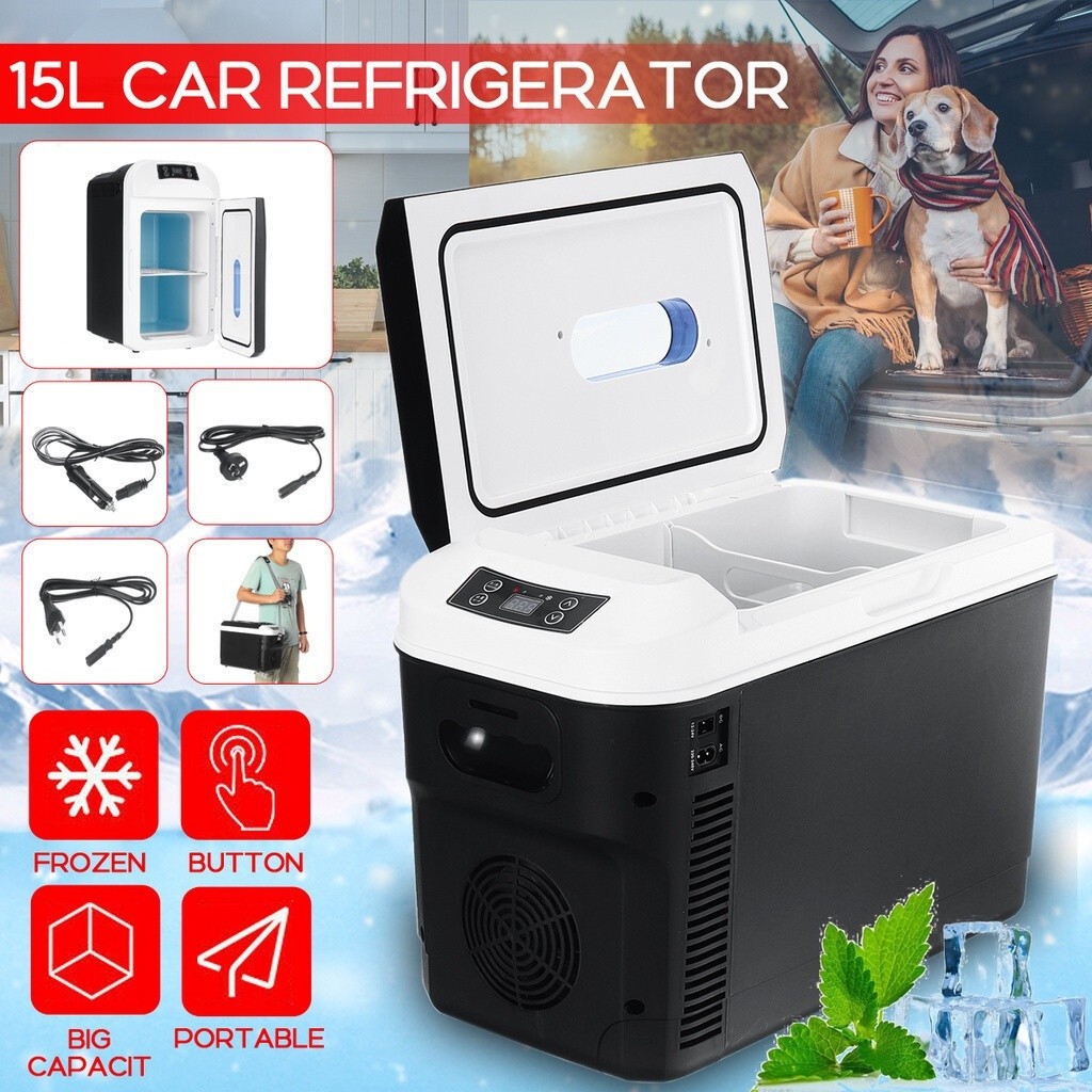 NEW Mini Car Home Auto Refrigerator 1865°C Fridges Portable Food Drink Freezer Cooler for Car HomeOu