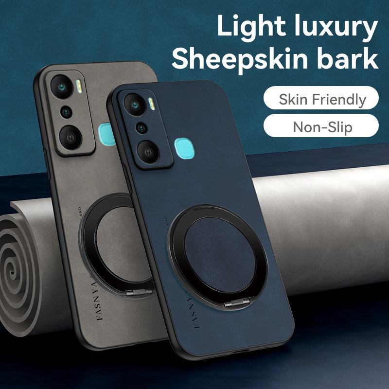 เคส INFINIX HOT 20I X665E X665C ปลอกโลหะหมุนแม่เหล็กป้องกันเลนส์,เคสกันกระแทก