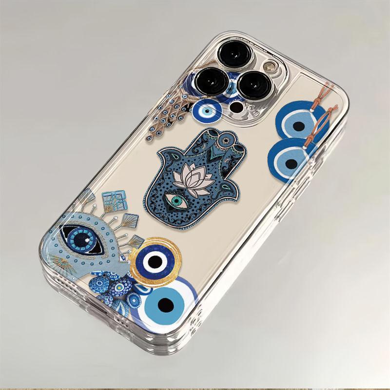 แว่นตาสําหรับเคสโทรศัพท์ iphone 11 12/13/14/15/16/17pro max การออกแบบสร้างสรรค์น่ารักและสนุกเคสใสกันน้ํากันกระแทกวัสดุ TPU เหมาะสําหรับเคสมือถือ