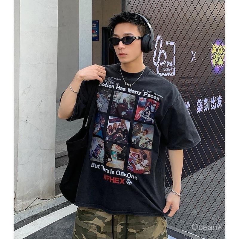 [พร้อมส่ง] Spenzer.street | Emotiom โอเวอร์ไซส์ เสื้อผ้าสตรีท unisex 2024 Clothing Man