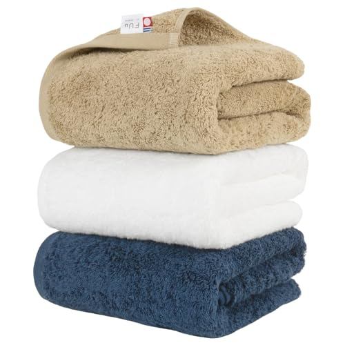 オルタ(oruTa) ผ้าขนหนูอาบน้ำ Imabari 3 ชิ้น ชุด ผ้าฝ้าย 100% หนา นุ่ม ซึมซับน้ำดี อ่อนโยนต่อผิว FUu สำห