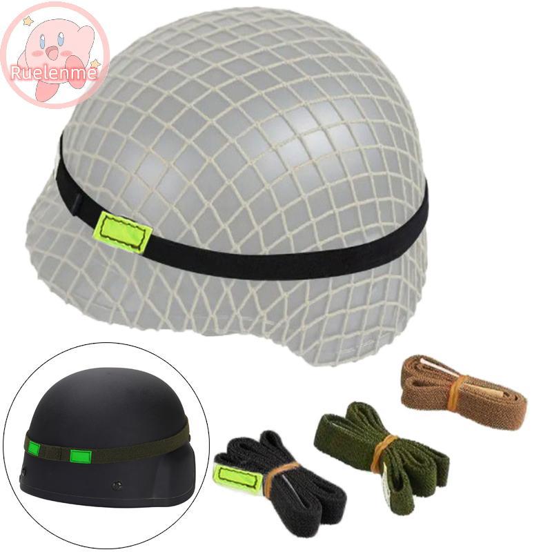 Uelenme หมวกนิรภัยแบบยืดหยุ่น สายสะท้อนแสงสำหรับกลางแจ้ง สินค้าเสริมสำหรับ MICH M88 TH