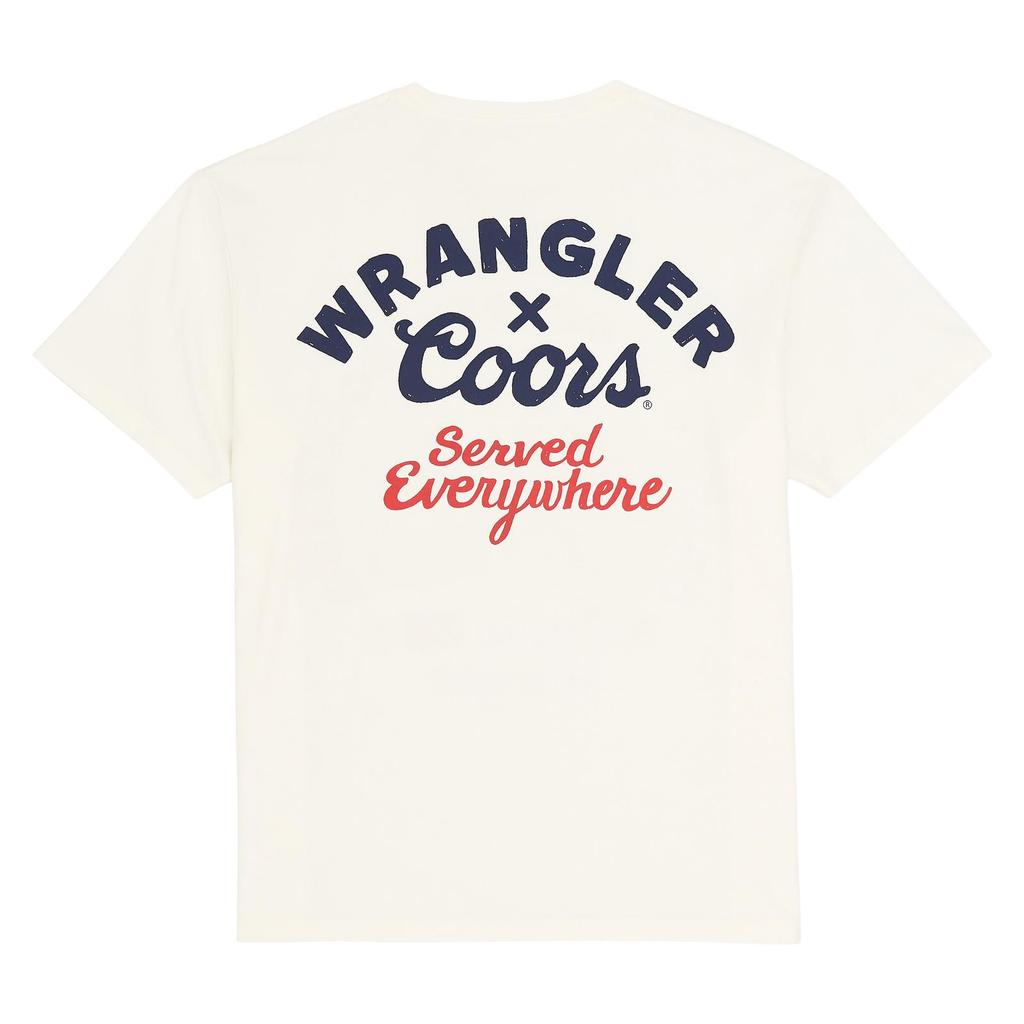 Wrangler x Coors Graphic Tee | Vintage Western Cowboy Style T-Shirt for Adults