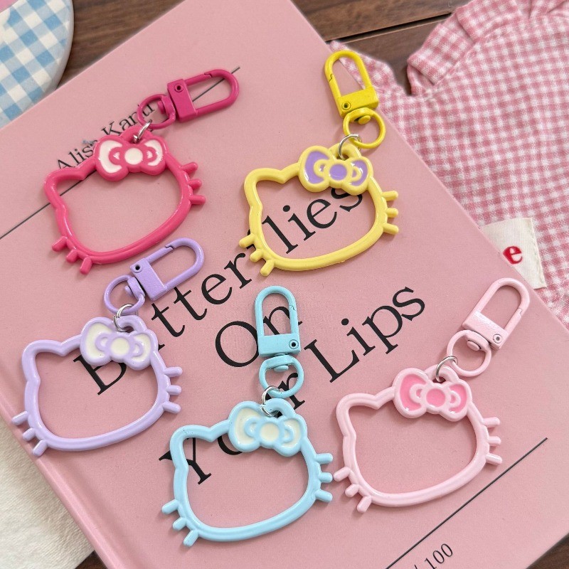 พวงกุญแจคิตตี้ กระเป๋านักเรียน จี้ เครื่องประดับ ของขวัญคู่ ตกแต่งกระเป๋า