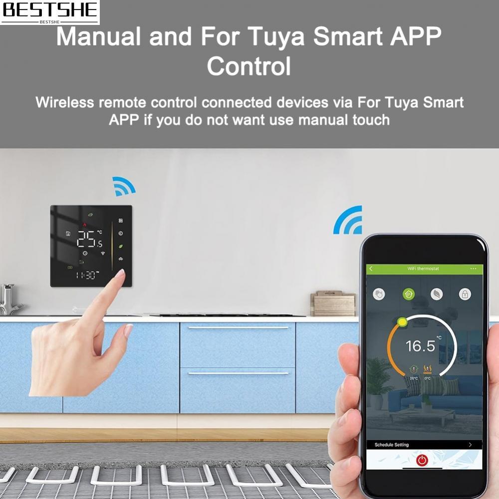 {bestshe}For Smart Thermostat Programmable for TUYU WiFi with Touchscreen and App Support