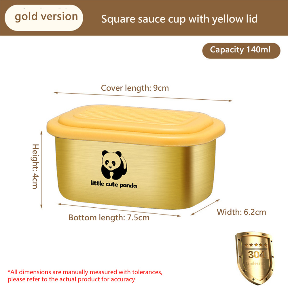 ถ้วยซอสสแตนเลส 304 พร้อมฝาปิดปิดผนึก ป้องกันฝุ่น เป็นมิตรกับสิ่งแวดล้อม พกพาสะดวก - รูปที่ 4