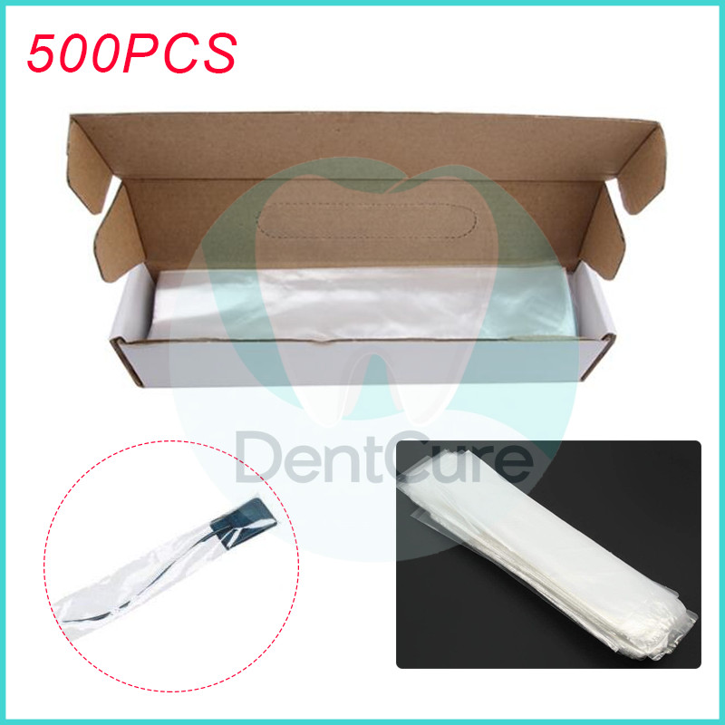 500Pcs Disposable Dental Material Plastic X-Ray Sensor Protective Film Cover Bags Transparent Dentistry Accessories