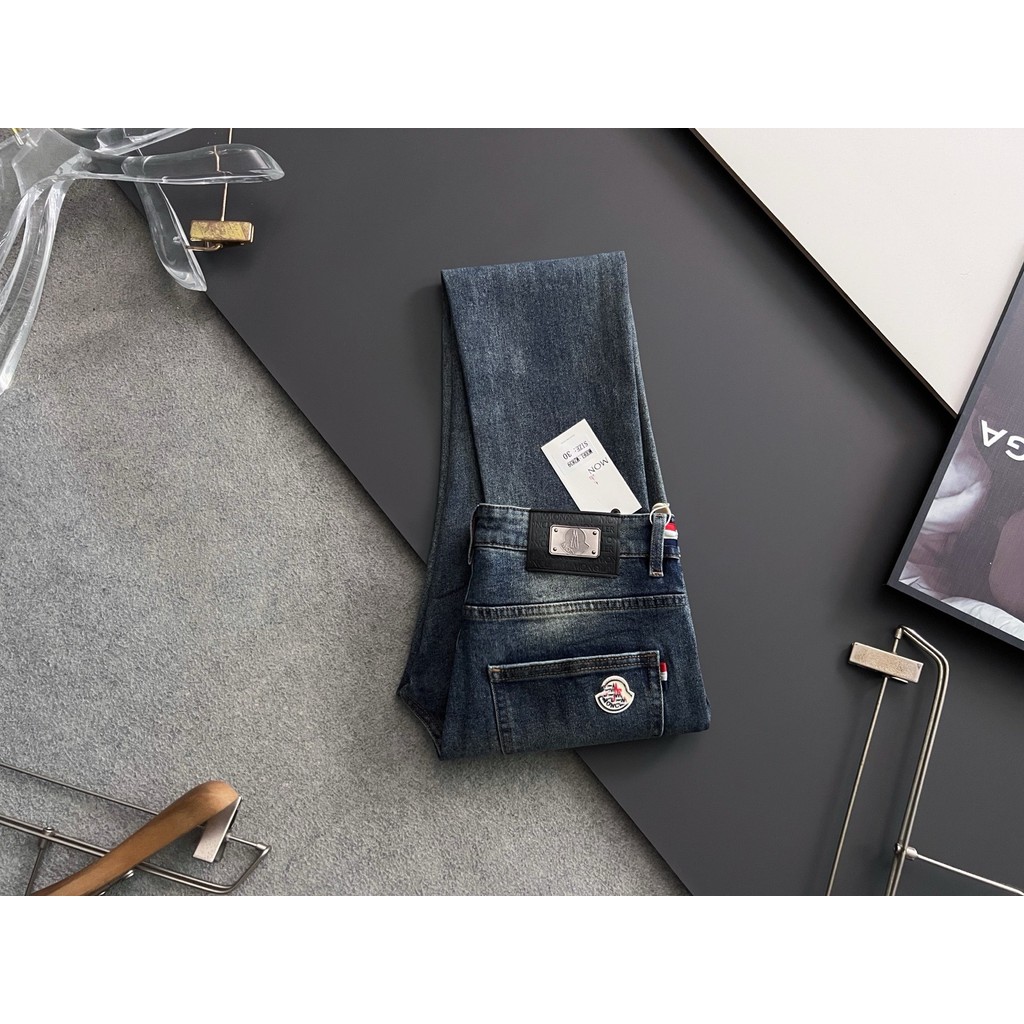 DJB8 Moncle* Men's Slim Fit Jeans2025Ribbon Patchwork Jeans
