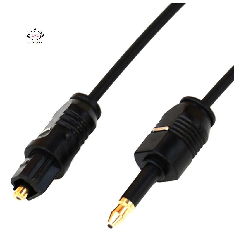 {maybest} 1.96Ft Toslink Male to Mini Plug 3.5mm Male Digital Optical SPDIF Audio Cable {TH}