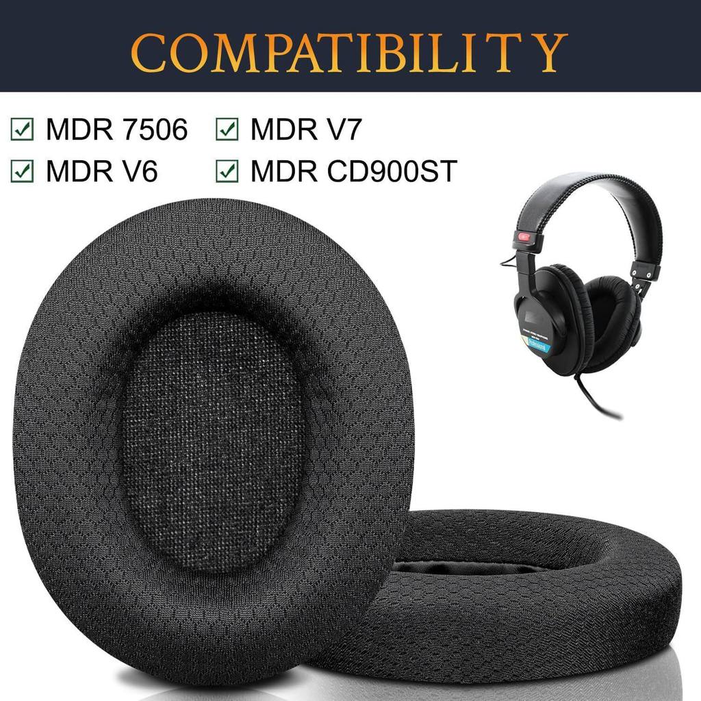 เหมาะสําหรับ SONY SONY MDR-7506 V6 MDR-CD 900ST หูฟังฟองน้ํากรณี Earmuffs