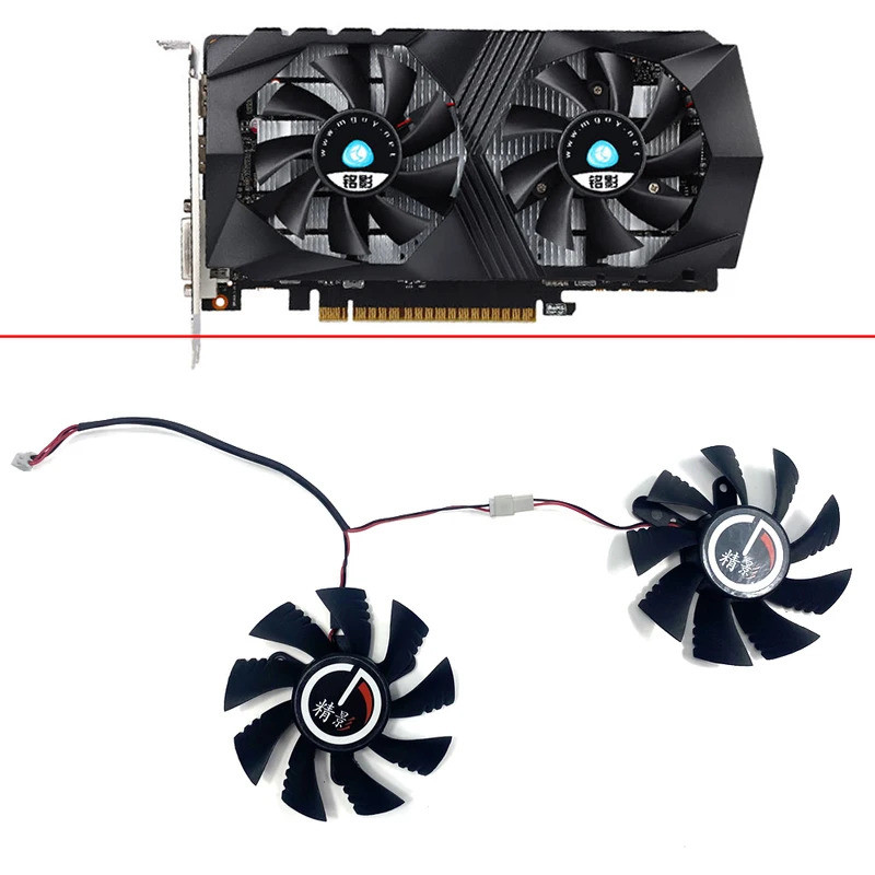 ใหม่ cooling 75 มม.2PIN 42 มม.XY-D08015S GTX1050 TI GTX750 TI GTX950 GPU พัดลมสําหรับ MGOY GTX 1050T