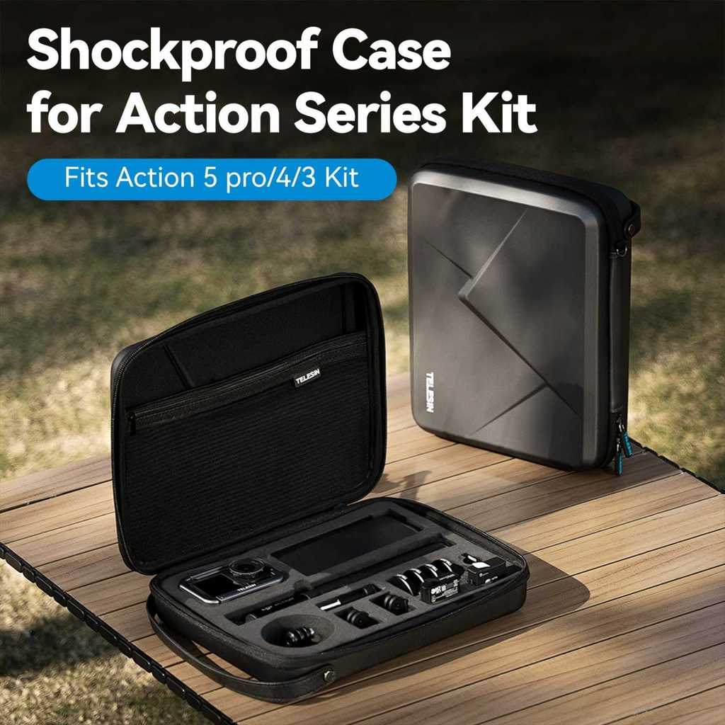 TELESIN DJI Osmo Action 3/4/5/6 Pro Hard Case กระเป๋ากล้องกันน้ํา - S6-PRC-05-DJ