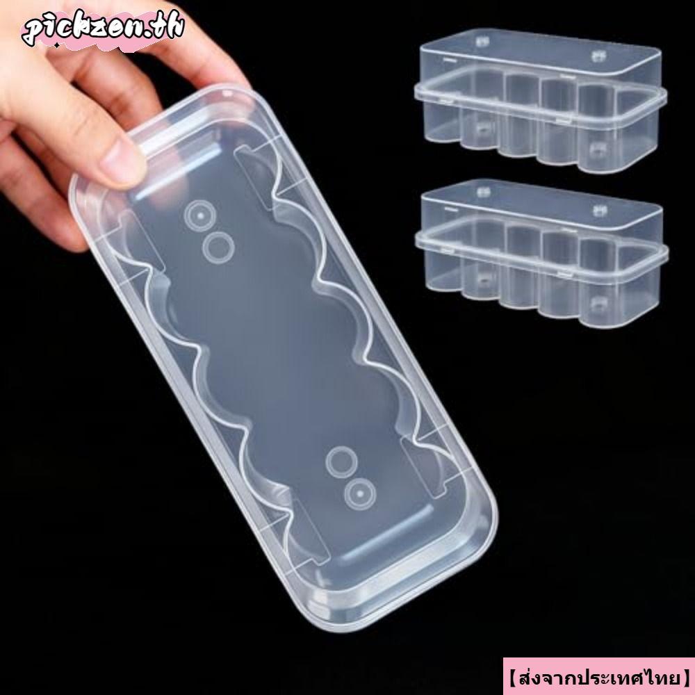 จัดส่งจากประเทศไทยPICKZEN Microtube Storage Box, Stackable Vial Storage , 3ML/10mL 10-Slot พลาสติกตู้แช่แข็งกล่องหลอดตู้เย็น Organizer