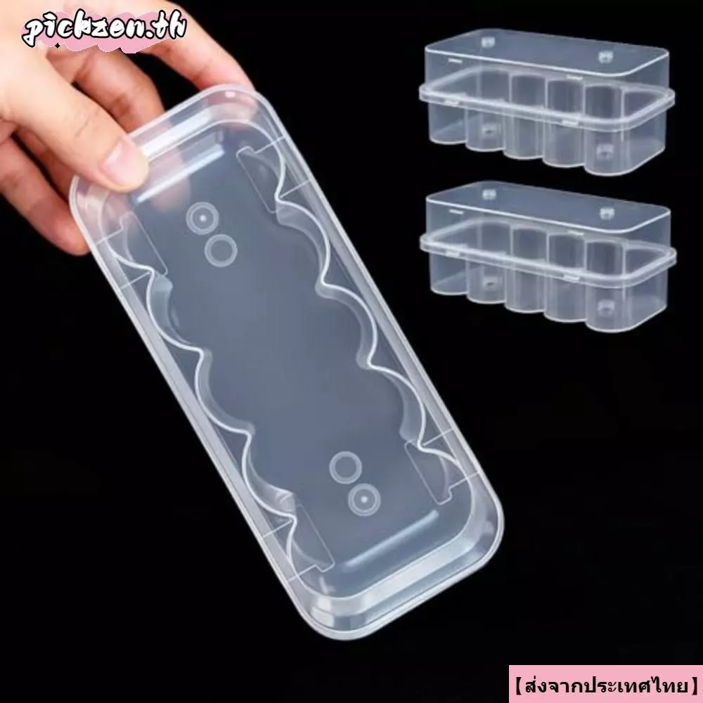 จัดส่งจากประเทศไทยPICKZEN Microtube Storage Box, Stackable Vial Storage , 3ML/10mL 10-Slot พลาสติกตู้แช่แข็งกล่องหลอดตู้เย็น Organizer