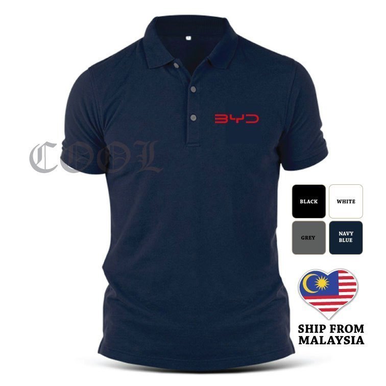 เสื้อโปโลแขนสั้น เสื้อโปโล BYD ️ สำหรับผู้ชายและผู้หญิง | Polo Tee